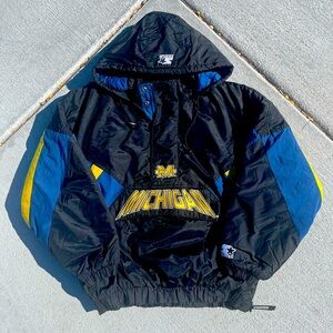 ❌SOLD❌ Vintage 90s Michigan Wolverines Starter Jacket Puffer College